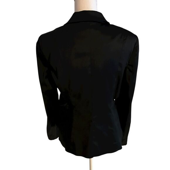 Donna Karan New York Cut-Out Tuxedo Jacket Size 8 - Picture 7 of 8